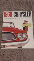 1960 USA car, chrysler vintage car brochure, advertising publication