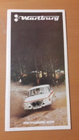 DDR, Wartburg 353 veterán autós prospektus, retro reklám