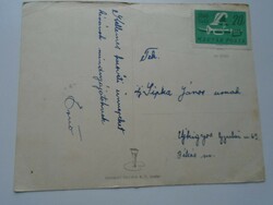 D192270  Úttörő nyuszival  Sipka János Újkígyós  Húsvét 1948-50  propaganda lap