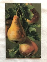 Antik képeslap - Gyümölcsök, Körte                   -2.