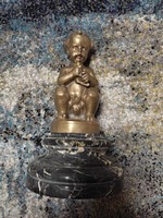 Bory Jenő angel bronze statue