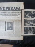 Deputy governor István Horthy's funeral mourning funeral picture vernacular newspaper 1942