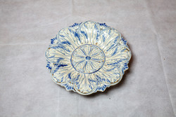 Plate, regécz 1838, glazed earthenware, marked regécz 838