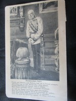 1916 Original and contemporary photo of Habsburg Emperor József Franz, King of Hungary - sheet photo