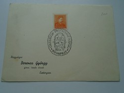D192432 Alkalmi bélyegzés Protestáns Napok  Budapest 1939-Berencz György Esztergom