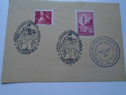 D192429 commemorative stamp - occasional stamp famous city Kecskemét 1948 - with air mail
