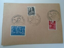 D192464 commemorative stamp mihály munkácsy 100 No. Day 1944 on a field postal postcard