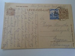 D192544  Levelezőlap - 1922 Budapest Tokaji Gábor tanító  - Varga Margitka Gyoma