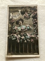 Antique colored postcard -2.