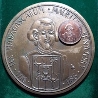 Erika Ligeti: Móric benyovszky, honey budapest, bronze large scale and minted medal