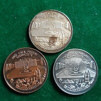 MÉE Zalaegerszeg 1985, ezüst és bronz érmek eredeti díszdobozban