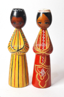Vintage/retro Soviet wooden figurines
