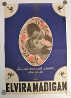 Bálint Endre (1914-1986): Elvira Madigan filmplakát, moziplakát, 1967, ritkaság