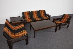 Vintage pácolt fenyő kanapé szett  Yngve Ekströmtől az IKEA számára, Svédország 1970-es évek.