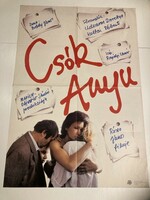 Csók, anyu Hungarian movie poster, cinema poster, 1987 - János Rózza's film