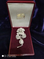 Silver (800) Italian women's brooch, pin.