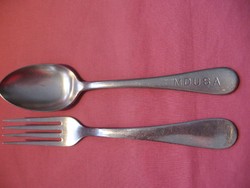 Couple with retro m d usa spoon and royal us villa