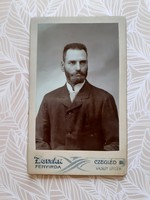 Antique man photo of zoltán lighthouse czegléd old studio photo
