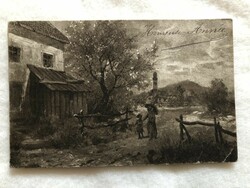 Antik W.R.B Vienne képeslap -1913            -2.