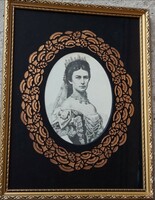 Fk/362 - sisi portrait - lithography - wall decoration