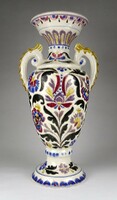1L421 antique large Bozsik Kálmán Kunszentmárton ceramic decorative vase 43 cm