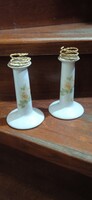 Candle holders, in a pair, Austrian porcelain, height 20 cm.