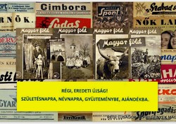 1942 January 1 / Hungarian land / birthday! Old, original newspaper. No.: 11675