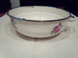 Enameled flower bowl from Budafoki