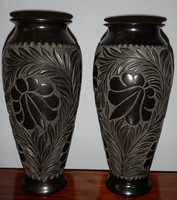 Nádudvari fekete kerámia vázák