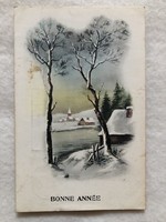 Antik, régi Karácsonyi képeslap                -2.