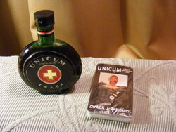 Zwack unicum 10 cl unopened and Hungarian card pack
