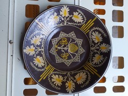 Decorative wall plate repainted by an artist approx. 25 cm - 365