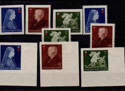1942 Red Cross ii. Postal clean folded stamp line