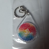 Buddhist om symbol keychain