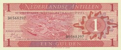 Holland Antillák 1 gulden, 1970, UNC bankjegy