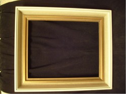 Antique, stepped gilded wooden frame for painting, mirror-handicraft 32 x 38 cm