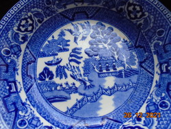 1930 Alfred Meakin cobalt blue old willow pattern bowl
