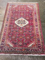130 x 80 cm kézi csomózású régi Hamadan Perzsa szőnyeg eladó