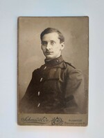 Old soldier photo 1916 January schmidt ede photographer Budapest hardback photo