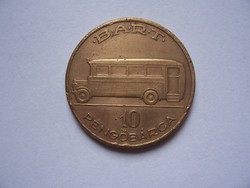 B.A.R.T.  10 Pengőbárca   1930-1944   Budapesti Autóközlekedési Rt