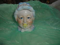 Antique German porcelain box- doll head