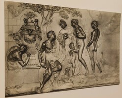 Georg Raphael Donner: Páris ítélete képeslap (Szépművészeti Múzeum)