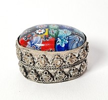 Sale! Vintage/retro - silver-plated charm small box