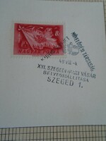 Za414.38 Occasional stamps - Szeged - Szeged industrial fair 1948 mszmt stamp exhibition
