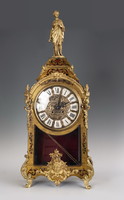 Boulle-style watch with a female figure on top