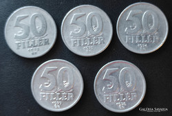 50 Fillér 1975-1978 BP. (4 évszám)