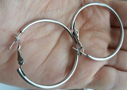 Metal hoop earrings - diam. 4 Cm