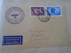 ZA414.80  Alkalmi bélyegzés- LÉGIPOSTA  SZABOLCSI HÉT- NYÍREGYHÁZÁN -Nyíregyháza 1948 X.2.