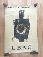 Régi eredeti RAOUL UBAC litográfia 1958-ból