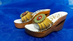 Fa mini papucs,dekoráció
